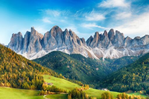 Fototapeten LandBild Der Italienischen Dolomiten Fototapetenwelt De