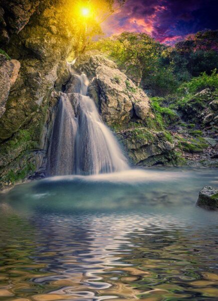 Fototapeten Wasserfall