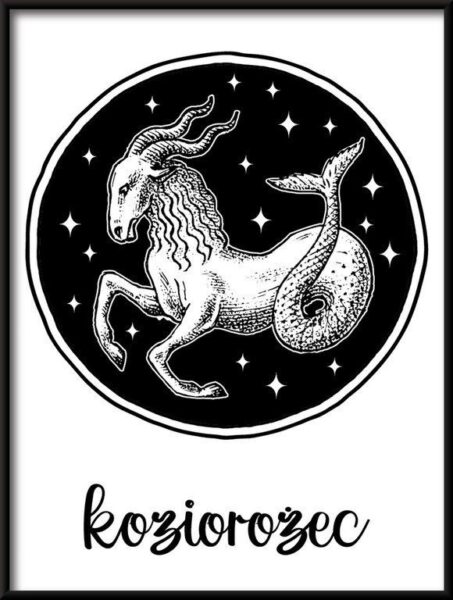 Poster Zodiac-Steinbock-Zeichen