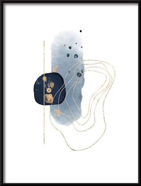 Poster Aquarell Muster 3