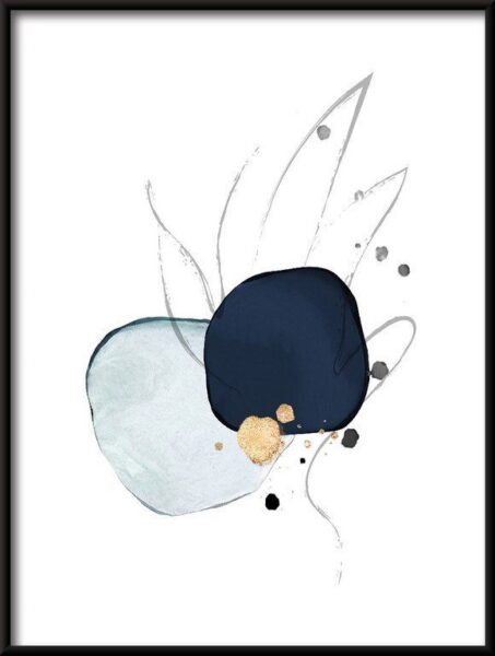 Poster Aquarell Muster 4