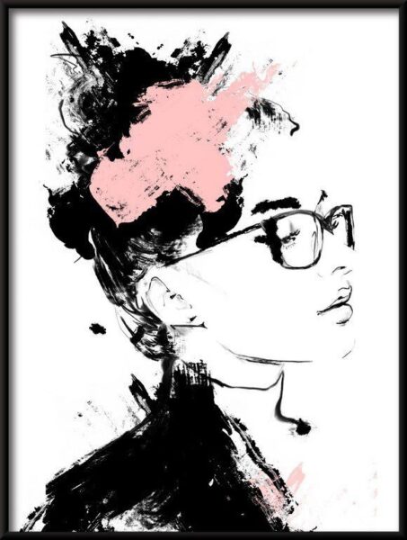 Poster Porträt der Frau