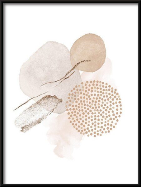 Poster Goldene Abstraktion