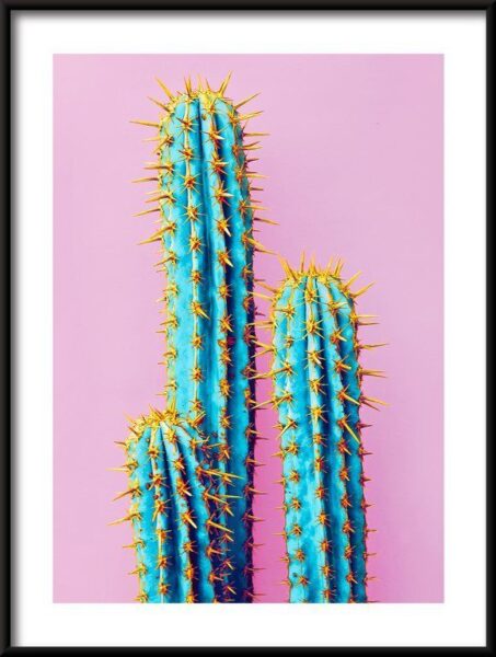 Poster Neonowe Kaktus