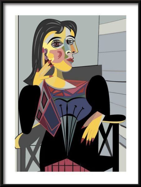 Poster Porträt der Frau