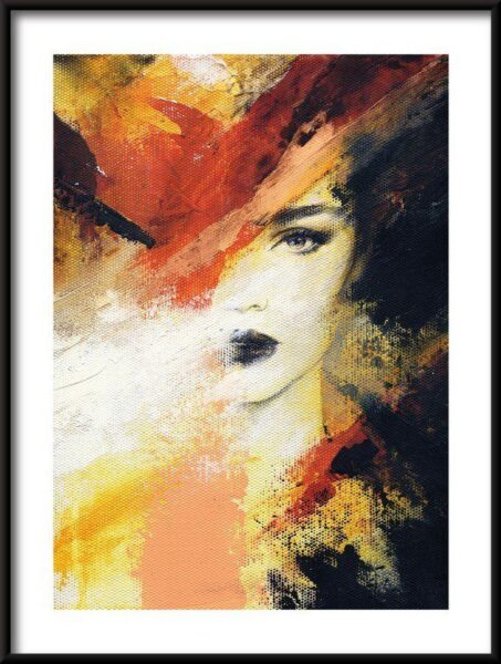 Poster Porträt der Frau