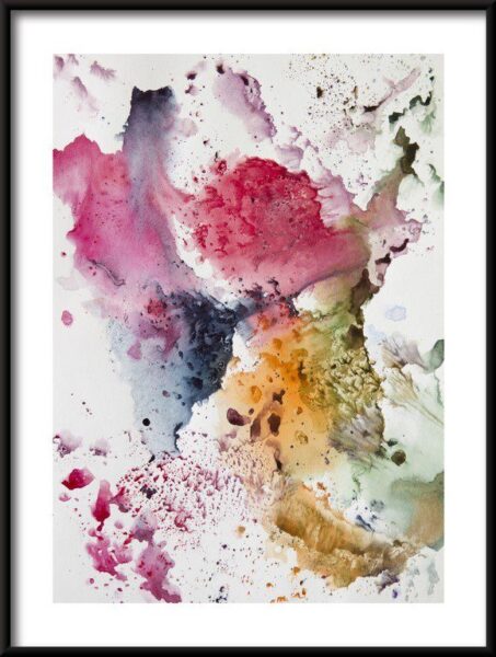 Poster Abstraktes Aquarell