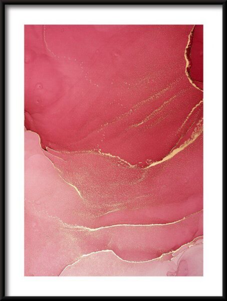 Poster Abstrakt Rosa Hintergrund