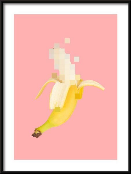 Poster Collage mit Banane