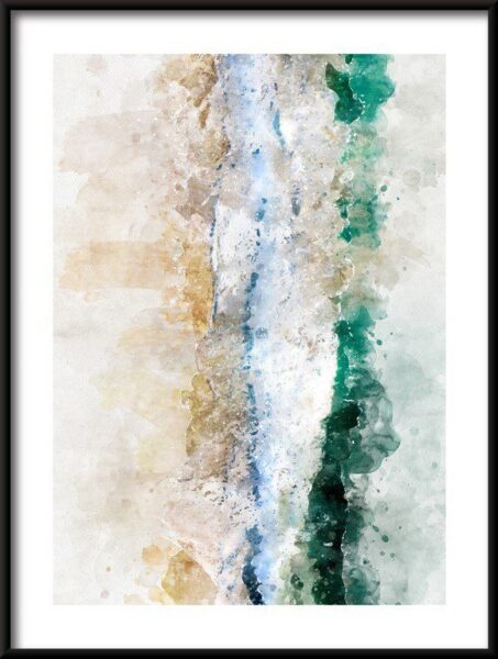 Poster Abstrakte Welle