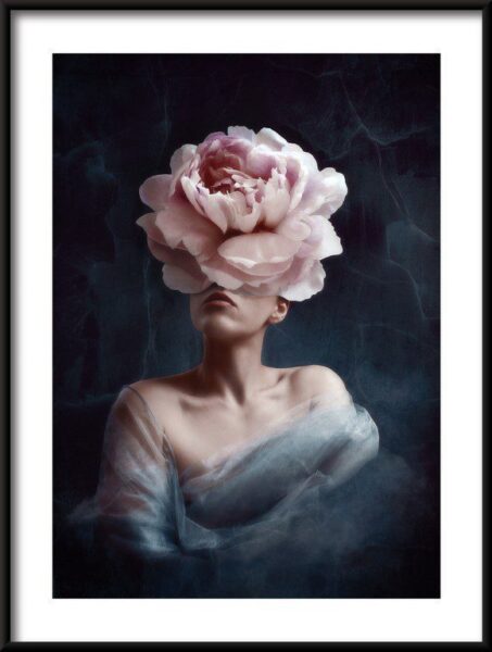 Poster Frau mit Kopf von Peoni