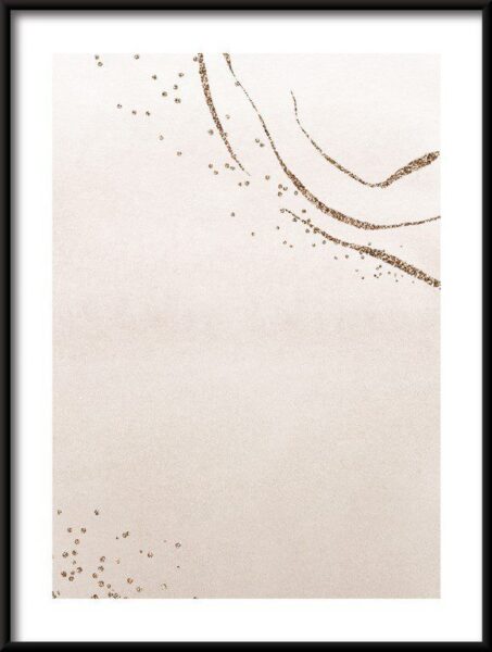 Poster Goldene Abstraktion