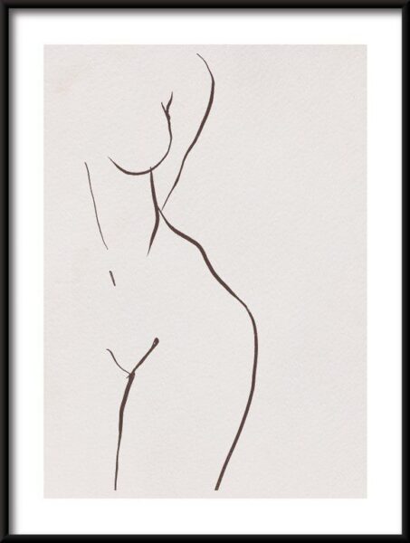 Poster Linear Weiblicher Körper