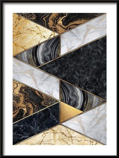 Poster Mosaik aus Marmor