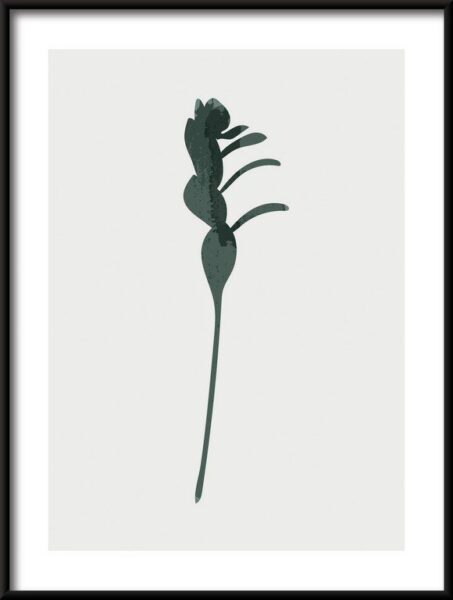 Poster Illustration Tropisches Blatt