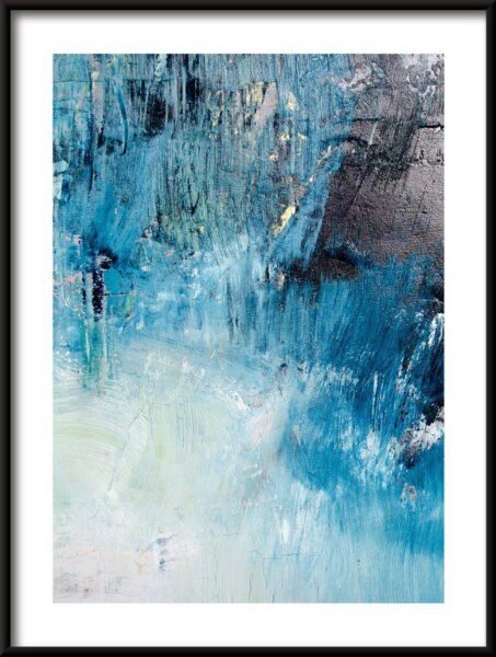 Poster Abstrakt Blau Bild