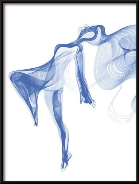 Poster Abstrakte Tänzerin