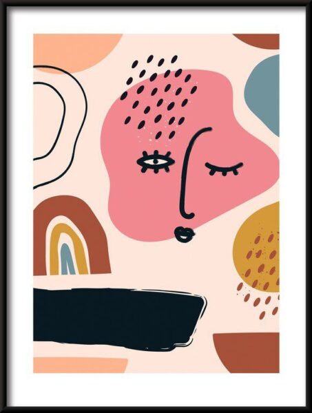 Poster Verschiedene Formen und Objekte