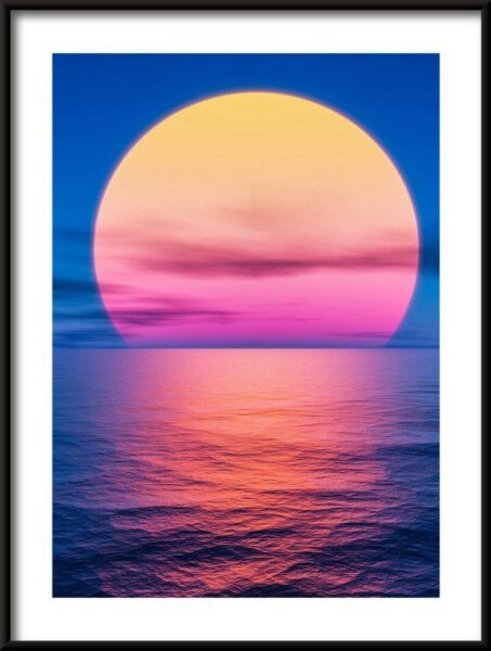 Poster Sonnenuntergang