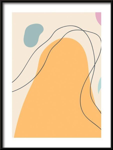 Poster Doodle Formen und Objekte