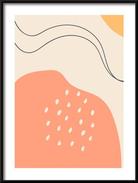 Poster Doodle Formen und Objekte