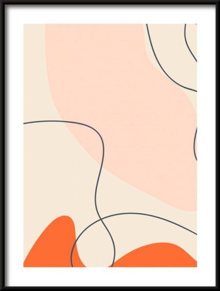 Poster Doodle Formen und Objekte