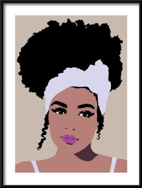 Poster African Poster Mädchen