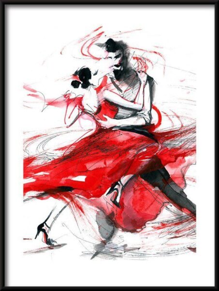 Poster Lackiert Tango