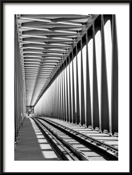 Poster Eisenbahnbrücke