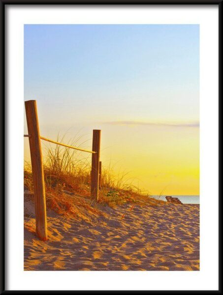 Poster Der Pfad auf dem Sand