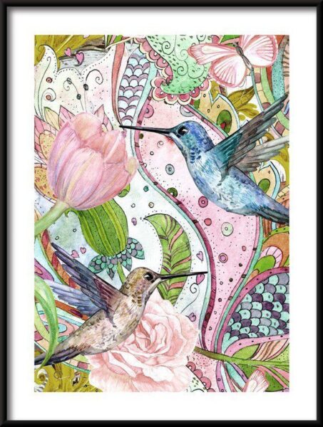 Poster Aquarellmalerei