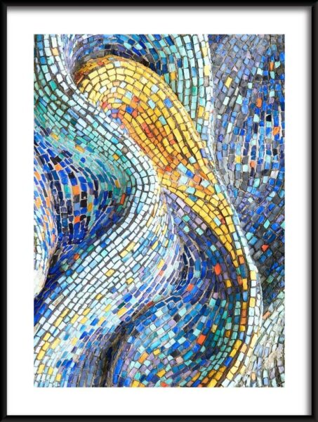 Poster Textur Fliesen Mosaik