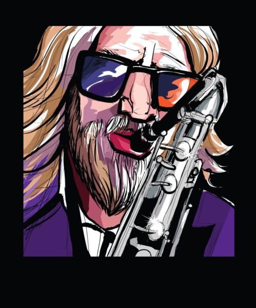 Fototapeten Saxophon-Sound