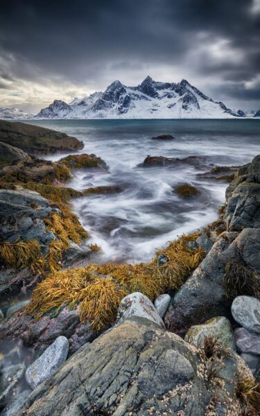 Fototapeten Kalt Norwegen