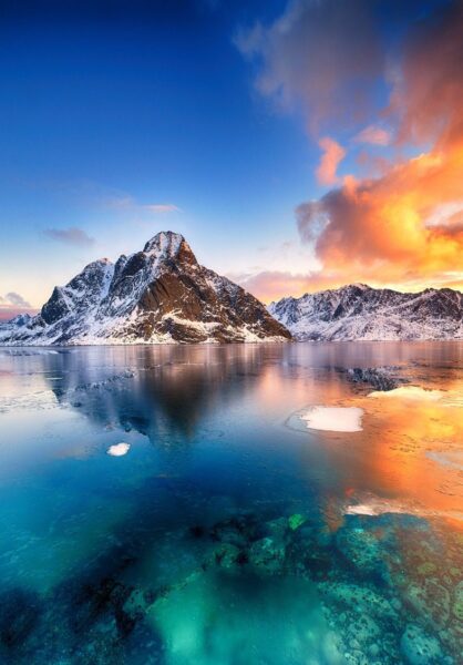 Fototapeten Norwegischer Gletscher