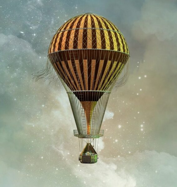 Fototapeten Fliegender Ballon