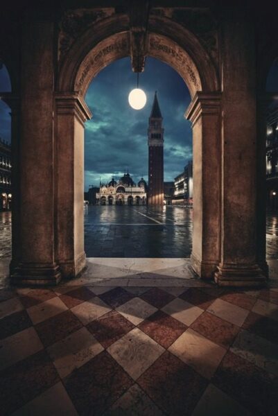 Fototapeten Nacht San Marco
