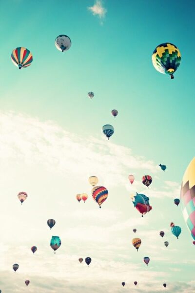 Fototapeten Ballonflug