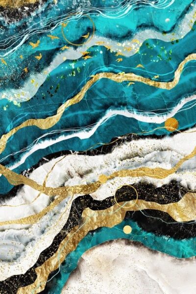 Fototapeten Abstrakte Wellen