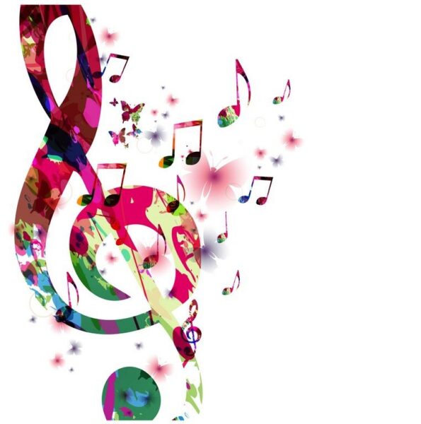Fototapeten Bunte Musik