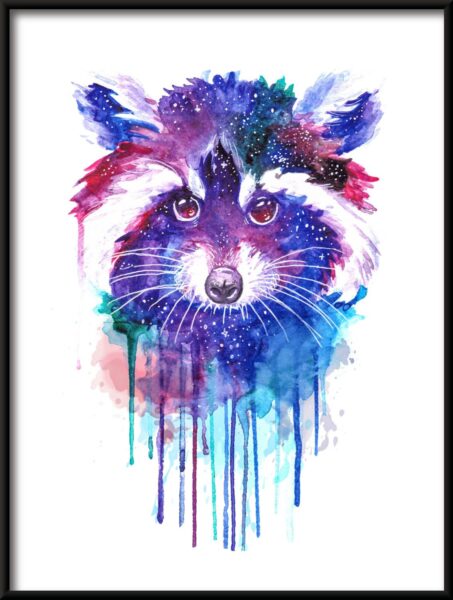 Poster Ein schwimmendes Tier