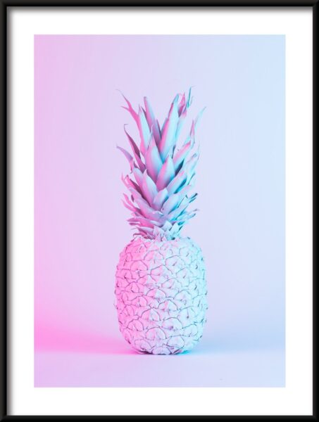 Poster Neon Ananas