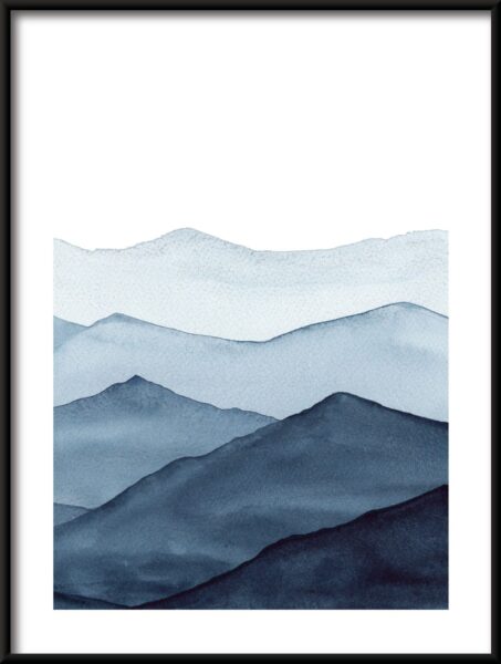 Poster Blaue Spitzen
