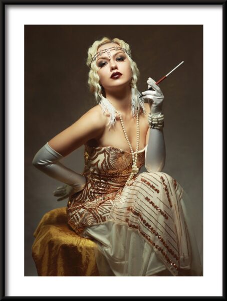 Poster Retro Blondine