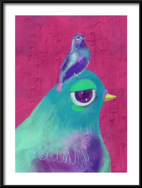 Poster Zwei Vögel