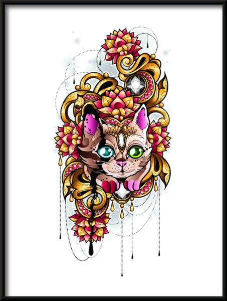 Poster Geheimnisvolle Katze