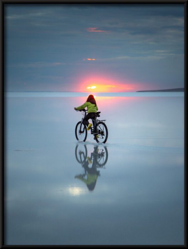 Poster Fahrrad auf dem Wasser - Image 4