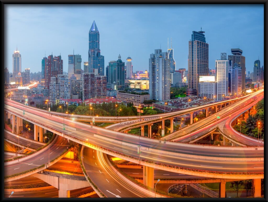 Poster Straßen in einer Metropole Fototapetenwelt.de