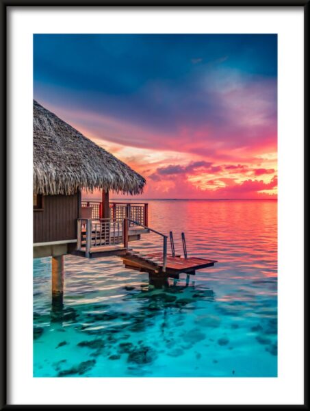 Hütte auf Stelzen Poster