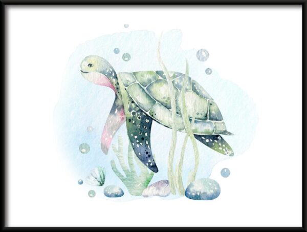 Glückliches Schildkrötenplakat – Bild 2